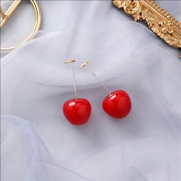 Cherry drop earrings - Picture 4 of 10